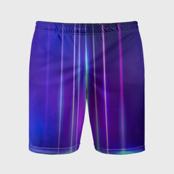 Мужские шорты спортивные Neon glow - vaporwave - strips