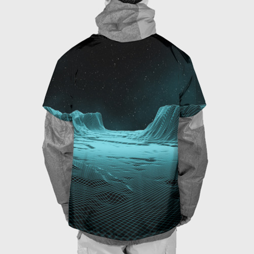 Накидка на куртку 3D Space landscape - vaporwave, цвет 3D печать - фото 2