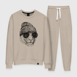 Женский костюм хлопок Львица в шапке и очках