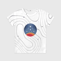 Детская футболка 3D Эмблема созвездия