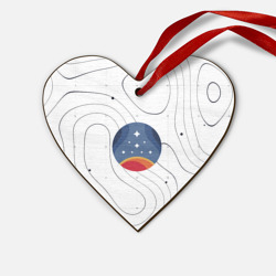 Деревянная игрушка Сердце Эмблема созвездия