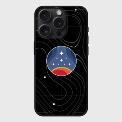 Чехол силиконовый для Apple iPhone 15 Pro матовый The Constellation