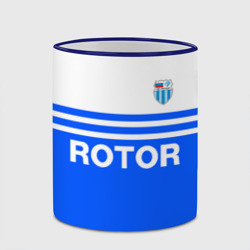 Кружка с полной запечаткой ФК Ротор - синии линии - фото 2