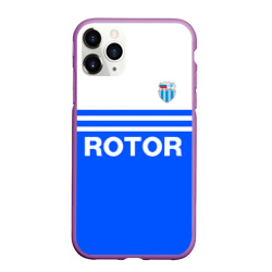 Чехол для iPhone 11 Pro Max матовый ФК Ротор - синии линии
