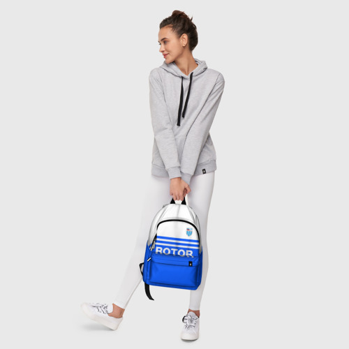 Рюкзак 3D с принтом ФК Ротор - синии линии, фото #6