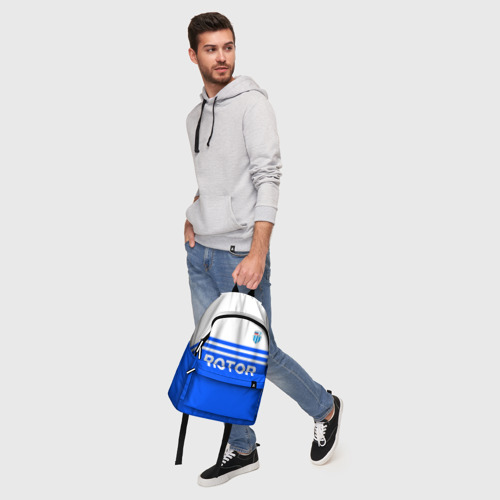 Рюкзак 3D с принтом ФК Ротор - синии линии, фото #5