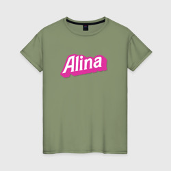 Женская футболка хлопок Алина в стиле барби
