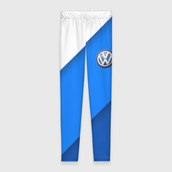 Леггинсы 3D Volkswagen - голубые линии