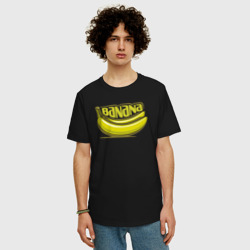 Мужская футболка хлопок Oversize Fresh banana - фото 2