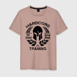 Мужская футболка хлопок Traning hardcore black