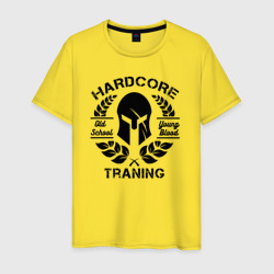 Мужская футболка хлопок Traning hardcore black