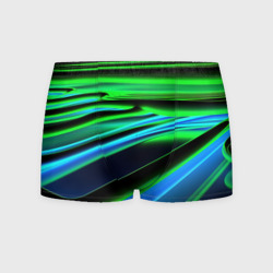 Мужские трусы 3D Green black  abstract