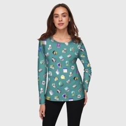 Женский лонгслив 3D Окна 98 паттерн - фото 2