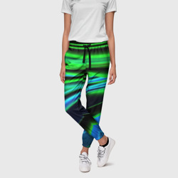 Женские брюки 3D Green  geometry abstract - фото 2