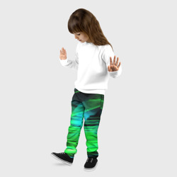 Детские брюки 3D Green light background - фото 2