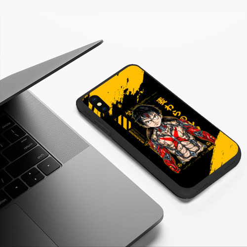 Чехол для iPhone XS Max матовый Киборг Луффи - One Piece, цвет черный - фото 5