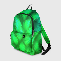 Рюкзак 3D Объемные пушистые зеленые листья