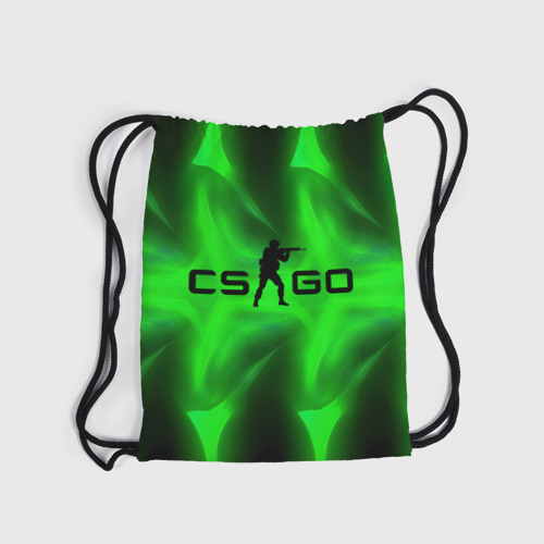 Рюкзак-мешок 3D CSGO  green  logo - фото 6