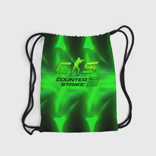 Рюкзак-мешок 3D Counter strike 2 green   logo - фото 6