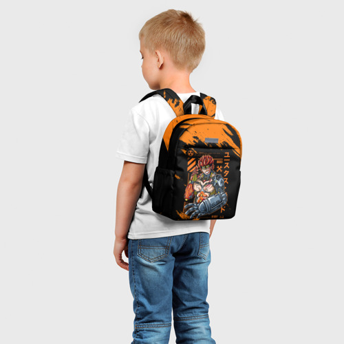Детский рюкзак 3D с принтом Киборг Юстасс Кид - One Piece, фото на моделе #1
