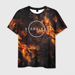 Starfield   fire logo – Мужская футболка 3D с принтом купить со скидкой в -26%