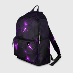 Рюкзак 3D Неоновые плиты с фиолетовым свечением