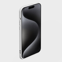 Чехол силиконовый для Apple iPhone 15 Pro матовый Плитки Пенроуза в оранжево серой палитре - фото 2