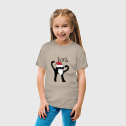 Детская футболка хлопок Мем -  снежок дед мороз - фото 2