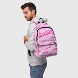 Рюкзак 3D Мамочка в стиле барби - паттерн розовый - фото 2