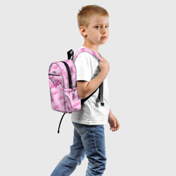 Детский рюкзак 3D Дочь в стиле барби - розовый паттерн - фото 2
