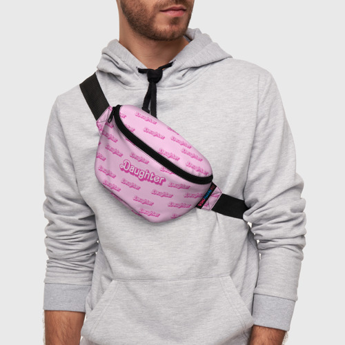Поясная сумка 3D Дочь в стиле барби - розовый паттерн - фото 3