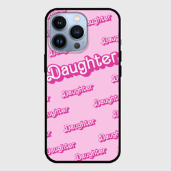 Чехол для iPhone 13 Pro Дочь в стиле барби - розовый паттерн