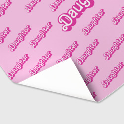 Бумага для упаковки 3D Дочь в стиле барби - розовый паттерн - фото 2