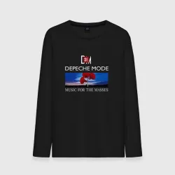 Мужской лонгслив хлопок Depeche Mode - Music for the Masses logo