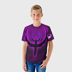 Детская футболка 3D Quake фиолетовый - фото 2