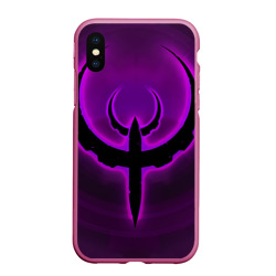 Чехол для iPhone XS Max матовый Quake фиолетовый