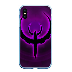 Чехол для iPhone XS Max матовый Quake фиолетовый