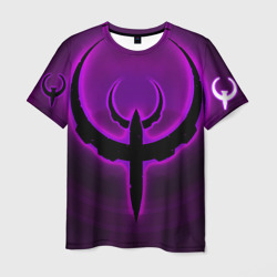 Мужская футболка 3D Quake фиолетовый