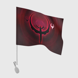 Флаг для автомобиля Quake красный