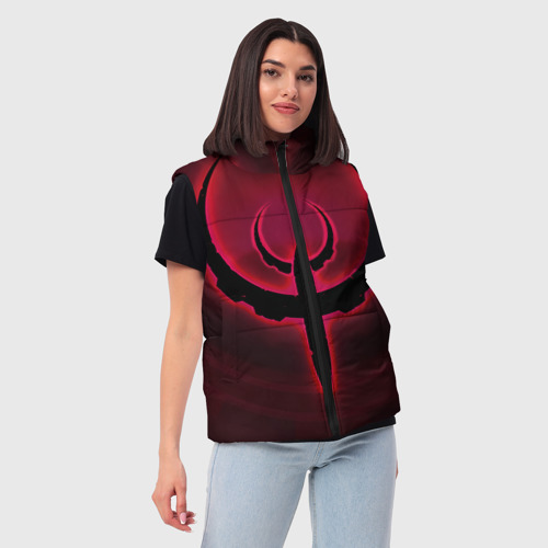Женский жилет утепленный 3D Quake красный, цвет черный - фото 3