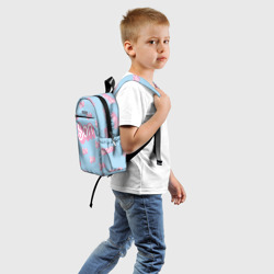 Детский рюкзак 3D Сын - в стиле Барби: паттерн голубой  - фото 2