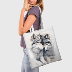 Шоппер 3D Волчья дружная семья - фото 2