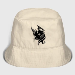 Детская панама хлопок Рысь дикий зверь