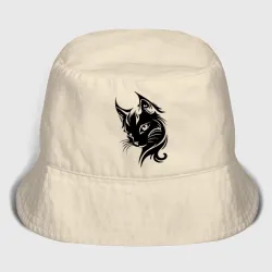 Женская панама хлопок Рысь дикий зверь