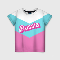 Детская футболка 3D Russia - barbie style 