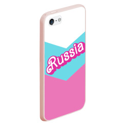 Чехол для iPhone 5/5S матовый Russia - barbie style  - фото 2