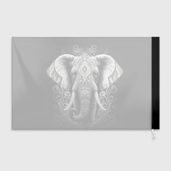 Флаг 3D Индийский слон с узорами - фото 2