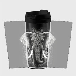Термокружка-непроливайка Индийский слон с узорами - фото 2
