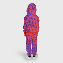 Детский костюм с толстовкой 3D Мозаика Пенроуза в красно-синем контрасте - фото 2