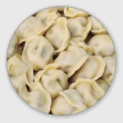 Круглый коврик для мышки Пельменный узор